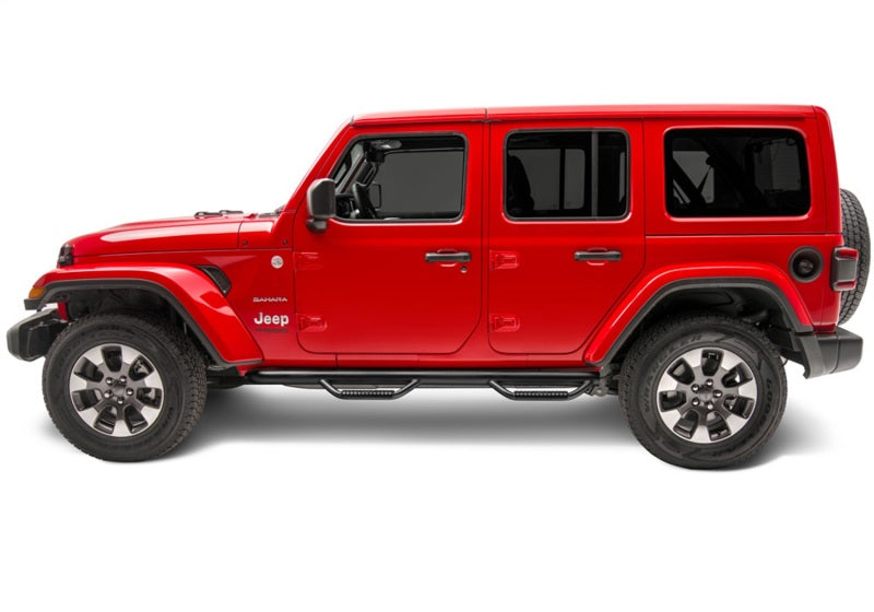 

N-Fab  - NFBJ1866 - N-Fab Nerf Step 2018 Jeep Wrangler JL SUV 4 Door- Tex. Black - W2W - 3in - Shipped in Europe - Tuningsupply.com
