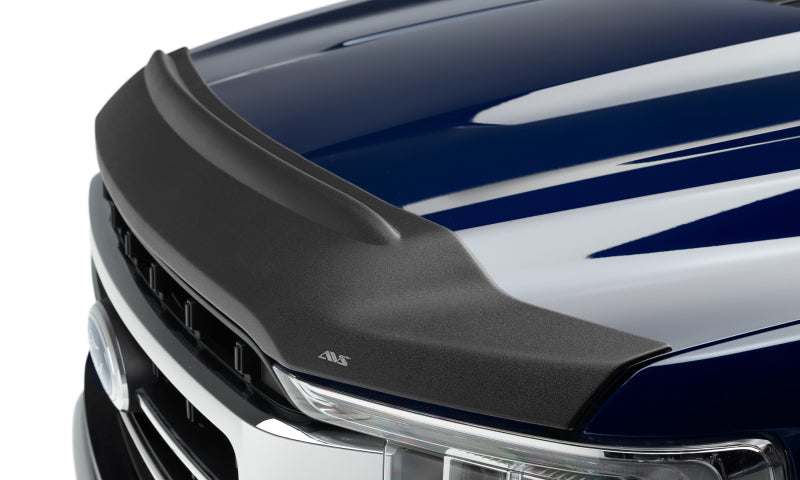 AVS 2021 Ford F-150 (Excl. Tremor/Raptor) Aeroskin II Textured Low Profile Hood Shield - Black-tuningsupply.com