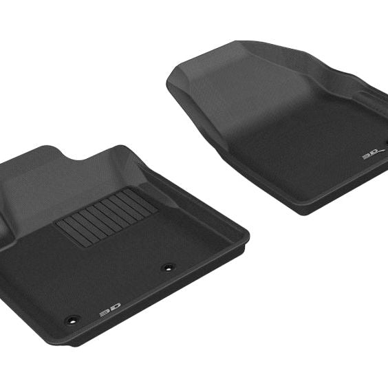 3D MAXpider 2009-2015 Honda Pilot Kagu 1st Row Floormat - Black-tuningsupply.com