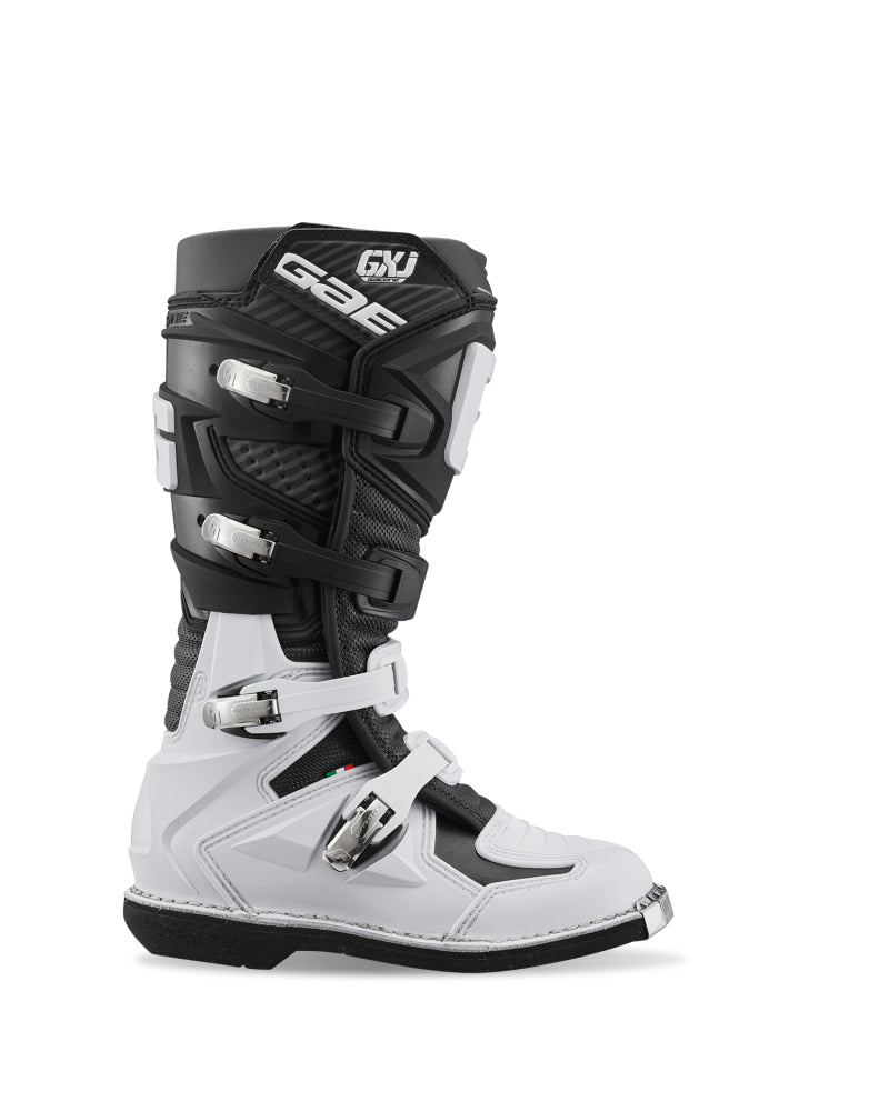 Gaerne GXJ Boot Black/White Size - Youth 4-tuningsupply.com