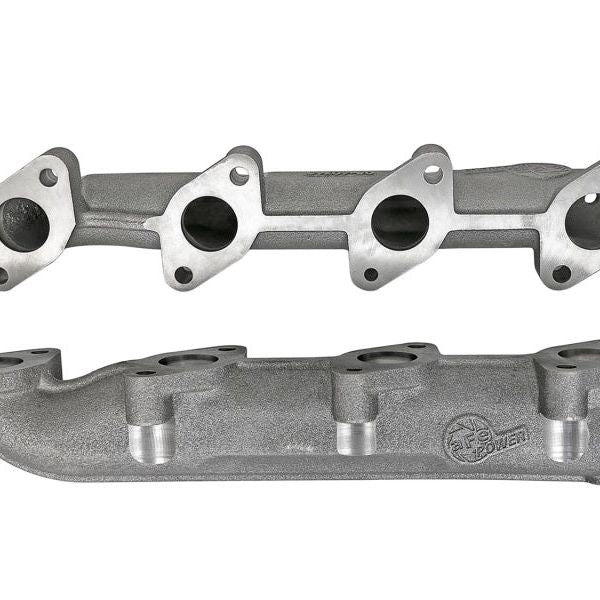 aFe BladeRunner Ported Ductile Iron Exhaust Manifold 08-10 Ford Diesel Trucks V8 6.4L (td)-tuningsupply.com