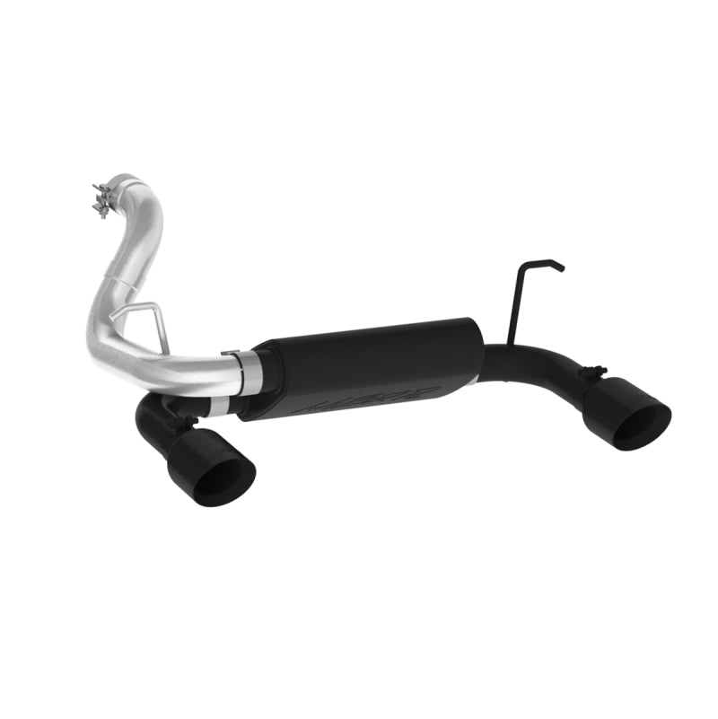 MBRP 2018+ Jeep Wrangler (JL) 3.6L V6 Dual Rear Exit Axle Back BLK Exhaust System-tuningsupply.com