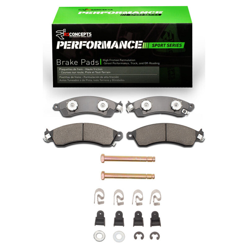 

R1 Concepts 2115-0412-01 - RNC2115-0412-01 - R1 1985-2004 Chevrolet Corvette Front R1 Performance Sport Pads & Hardware Kit - Shipped in Europe - Tuningsupply.com
