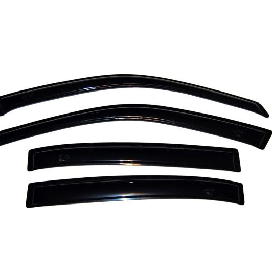 AVS 04-07 Chevy Malibu Ventvisor Outside Mount Window Deflectors 4pc - Smoke-tuningsupply.com