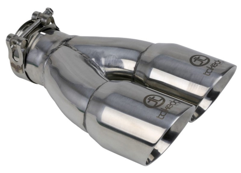 

aFe 49T25364-P10 - AFE49T25364-P10 - aFe Takeda 2.5in 304 Stainless Steel Clamp-on Exhaust Tip 2.5in Inlet 3in Dual Outlet - Polished - Shipped in Europe - Tuningsupply.com
