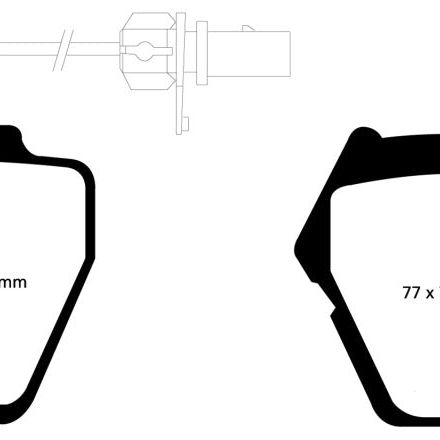 EBC 99-01 Audi A6 Quattro 2.7 Twin Turbo Sedan (8 Pad Set) Redstuff Front Brake Pads-tuningsupply.com