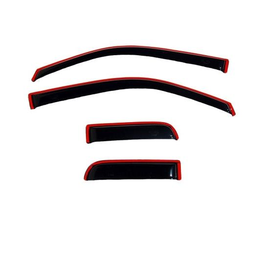 AVS 22-23 Toyota Tundra Ext. Cab/DC Ventvisor Front & Rear Window Deflectors 4pc - Smoke-tuningsupply.com