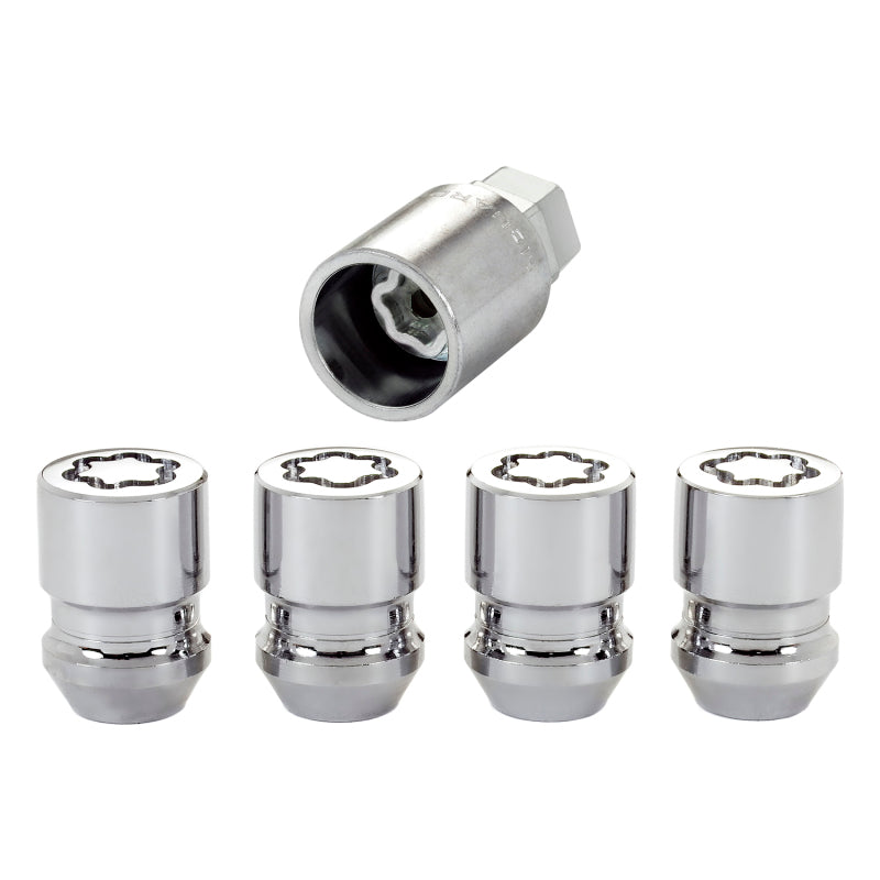

McGard 24193 - MCG24193 - McGard Wheel Lock Nut Set - 4pk. (Cone Seat) 1/2-20 / 3/4 & 13/16 Dual Hex / 1.28in. Length - Chrome - Shipped in Europe - Tuningsupply.com
