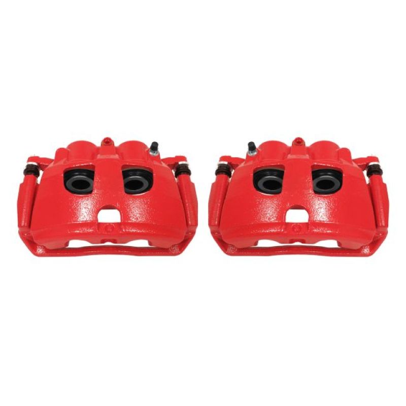 Power Stop 09-10 Dodge Ram 2500 Rear Red Calipers w/Brackets - Pair-tuningsupply.com