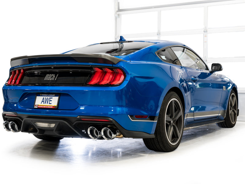 

AWE Tuning 3025-42551 - AWE3025-42551 - AWE Tuning 21-23 Ford Mustang Mach 1 SwitchPath Cat-Back Exhaust w/ Quad Chrome Silver Tips - Shipped in Europe - Tuningsupply.com
