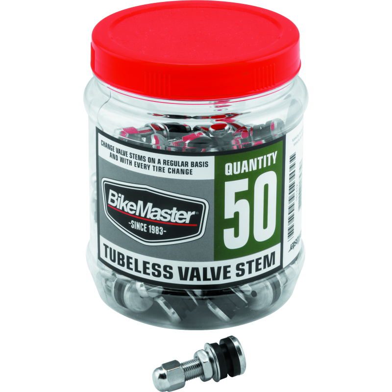 BikeMaster Valve Stem Chrome Tubeless Tub 50-tuningsupply.com