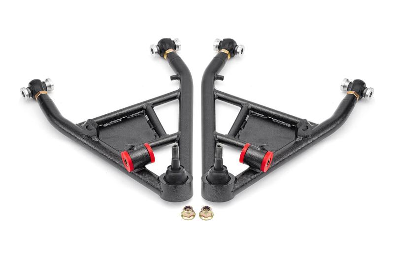 BMR 14-19 Chevrolet Corvette C7 Rear Lower Control Arms For 15in Conversion Kit - Black Hammertone-tuningsupply.com