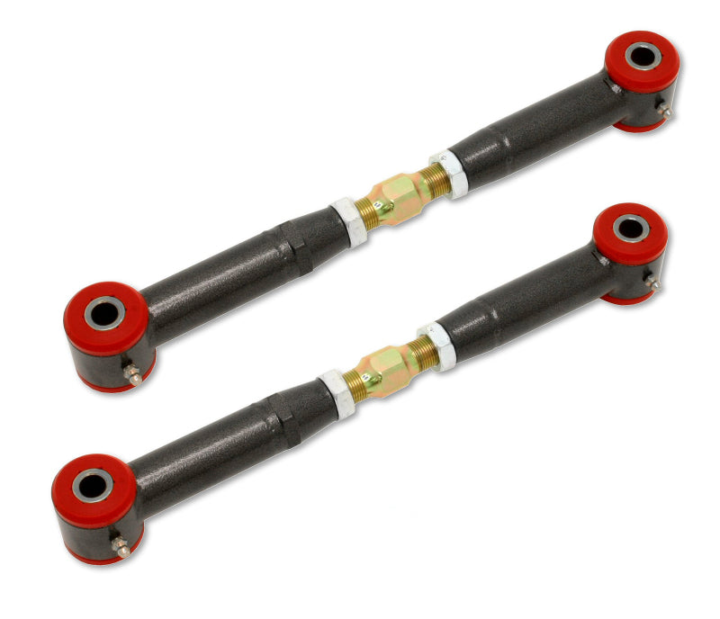 BMR 10-15 5th Gen Camaro Rear Adj. Toe Rods (Polyurethane) - Black Hammertone-tuningsupply.com