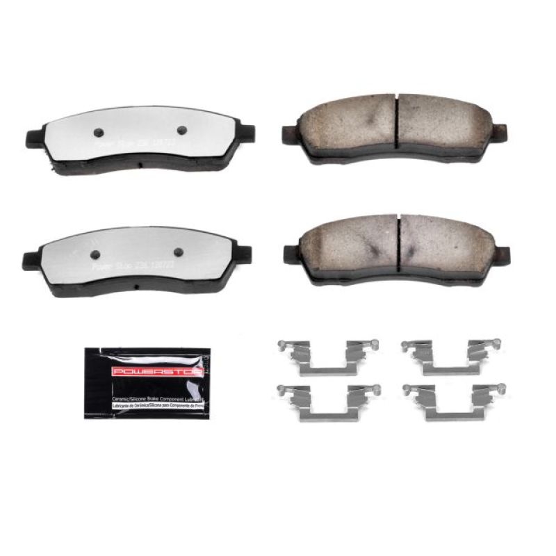 Power Stop 00-05 Ford Excursion Rear Z36 Truck & Tow Brake Pads w/Hardware-tuningsupply.com