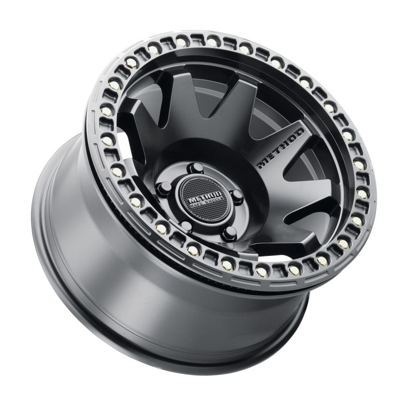 

Method Wheels  - MRWMR10879050544B - Method MR108 17x9 -44mm Offset 5x5 71.5mm CB Matte Black w/BH-H24125-38 Wheel - Shipped in Europe - Tuningsupply.com
