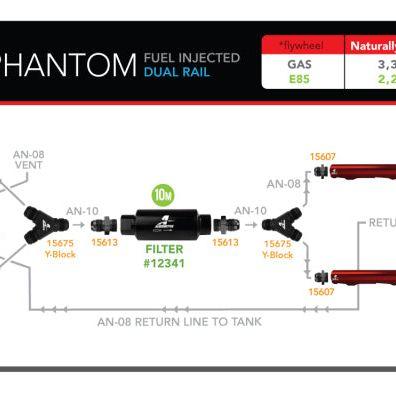 Aeromotive Fuel Pump - Phantom Trifekta Universal In-Tank - 450lph - 6-10in Depth-tuningsupply.com