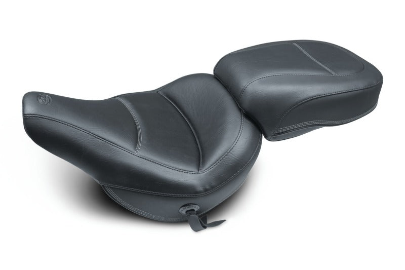 Mustang 18-21 Harley Heritage Classic & Deluxe Standard Touring Passenger Seat - Black-tuningsupply.com