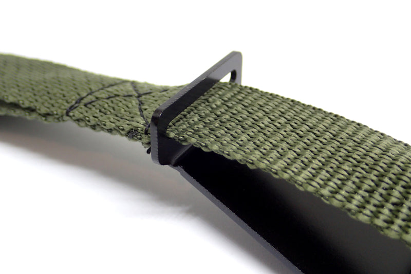 BuiltRight Industries 09-20 Ford F-150/Raptor (09-14 SuperCrew Only) Rear Seat Release - Olive Strap-tuningsupply.com