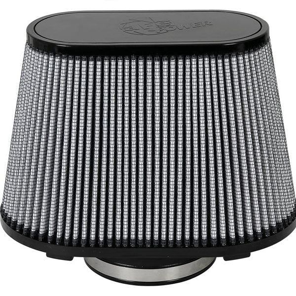 aFe Magnum FLOW Pro DRY S Universal Air Filter F-5in. / B-(8.5 x 4) MT2 / T-(7.5) / H-9in.-tuningsupply.com