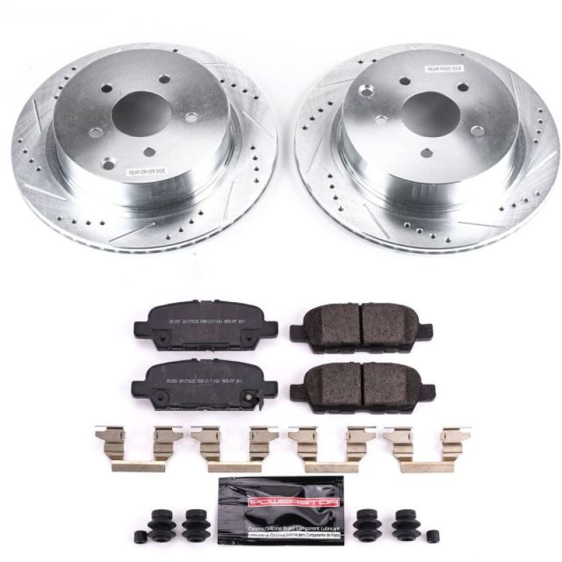 Power Stop 18-19 Infiniti Q50 Rear Z23 Evolution Sport Brake Kit-tuningsupply.com