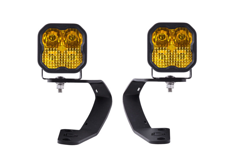 Diode Dynamics 10-21 Toyota 4Runner SS3 LED Ditch Light Kit - Yellow Pro Combo-tuningsupply.com