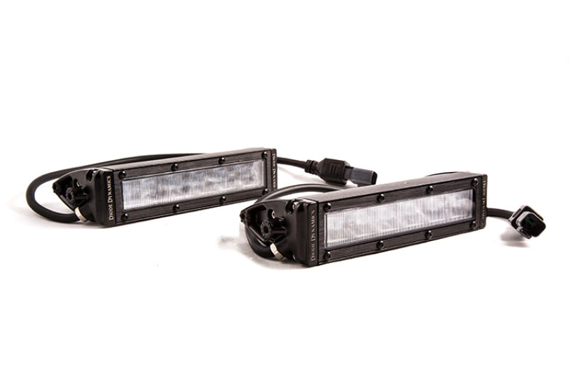 Diode Dynamics 6 In LED Light Bar Single Row Straight SS6 - White Wide Light Bar (Pair)-tuningsupply.com