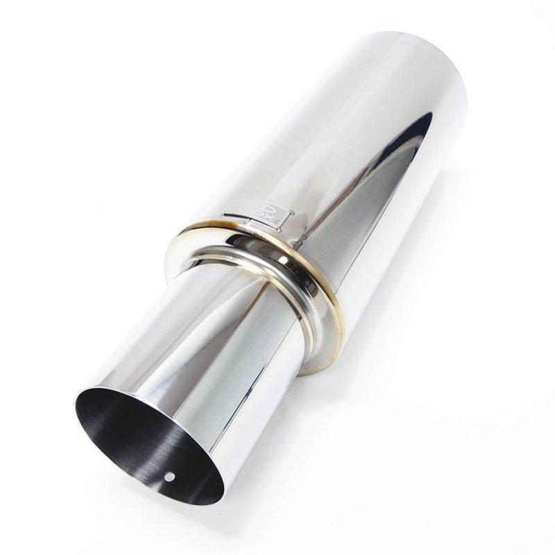 BLOX Racing 76.2mm N1 Straight Tip Muffler Universal-tuningsupply.com