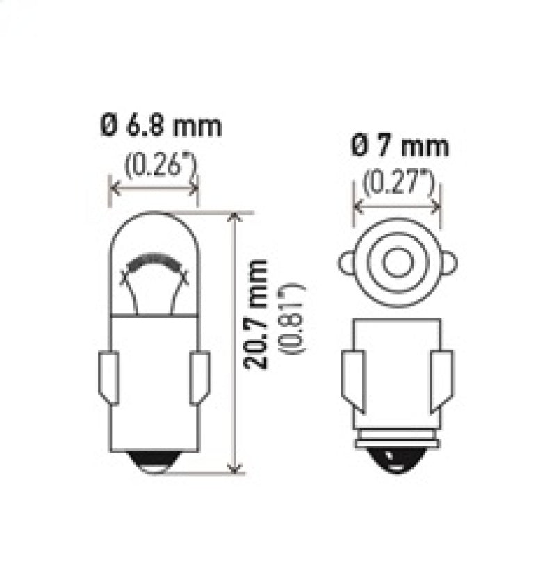 

Hella  - HELLA3898 - Hella 3898 12V 2W BA7s T2 Halogen Bulb (Min Order Qty 10) - Shipped in Europe - Tuningsupply.com
