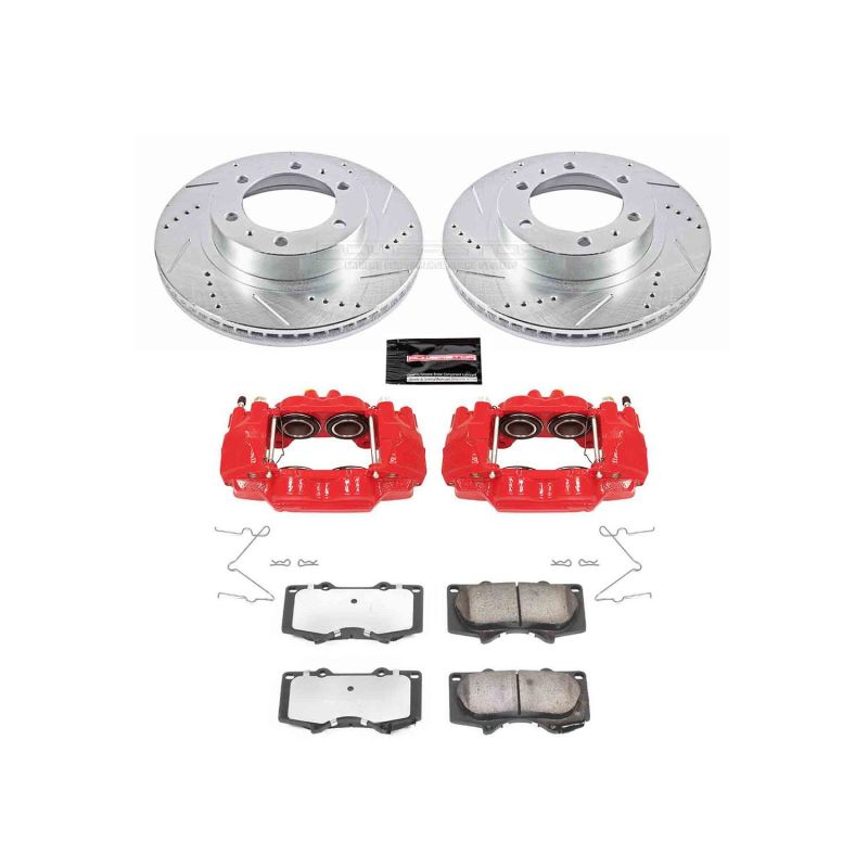 

PowerStop KC137-36 - PSBKC137-36 - Power Stop 05-22 Toyota Tacoma Front Z36 Truck & Tow Kit w/Cals - Shipped in Europe - Tuningsupply.com
