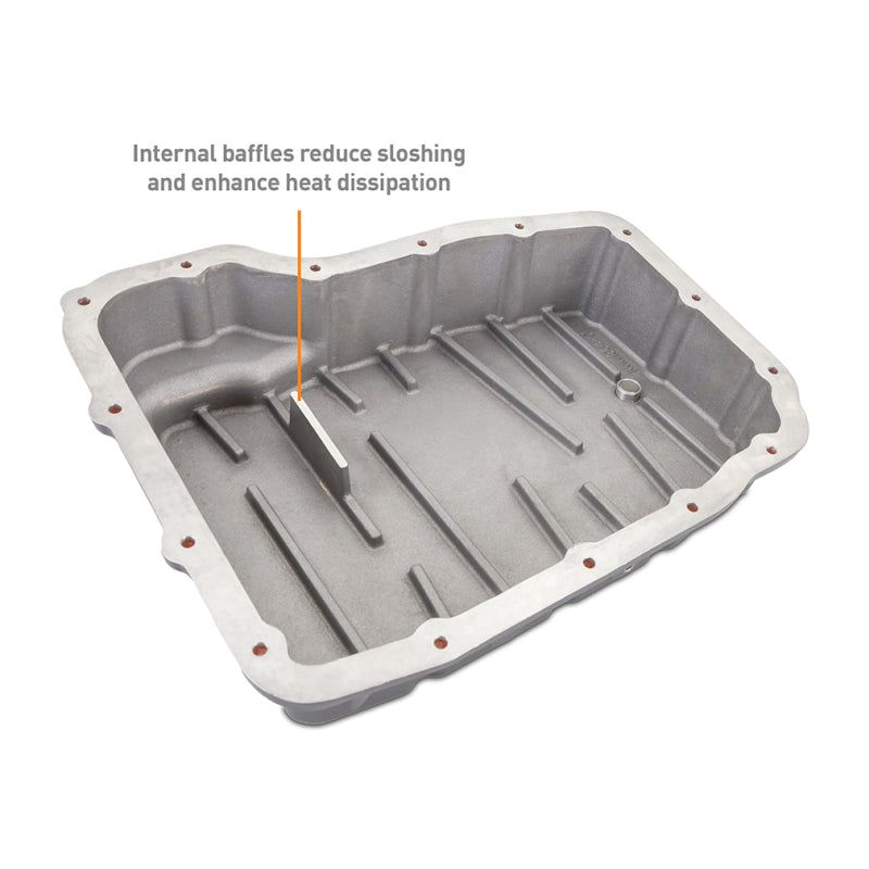 Mishimoto 2007.5 + Ram 6.7L Cummins 68RFE Transmission Pan - Cast - GR-Transmission Pans-Mishimoto-MISMMTP-RAM-07-SMINKpower Performance Parts