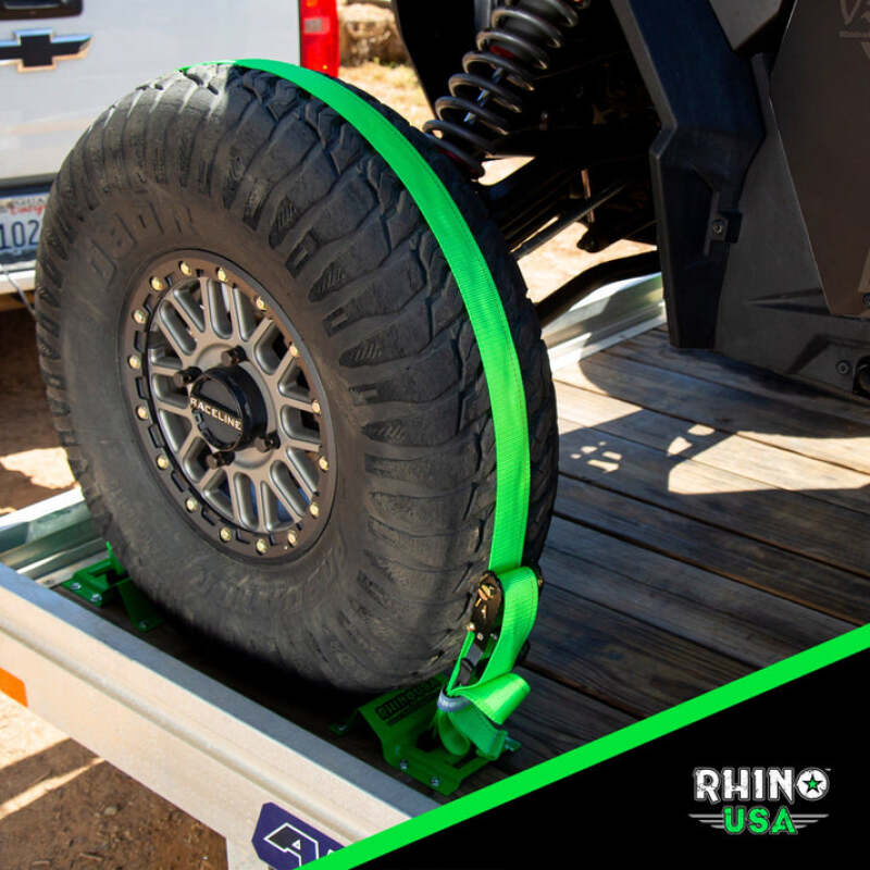 

Rhino USA RNO-CHOCKSET-2PK - RSARNO-CHOCKSET-2PK - Rhino USA Utv Wheel Chock Tie-Down Kit (4-Wheel Kit) (Green) - Shipped in Europe - Tuningsupply.com
