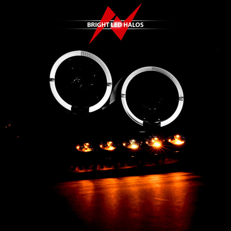 

ANZO 111204 - ANZ111204 - ANZO 2004-2008 Ford F-150 Projector Headlights w/ Halo and LED Black G2 - Shipped in Europe - Tuningsupply.com

