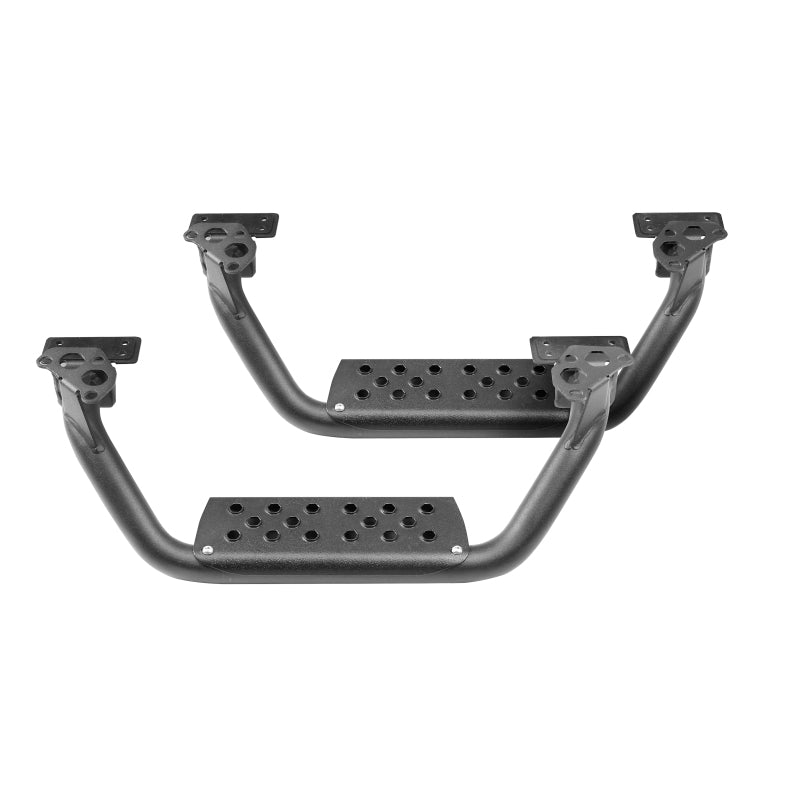 Go Rhino Dominator Extreme D6 SideSteps - Tex Blk - 4in Drop Down Steps (Pair)-tuningsupply.com