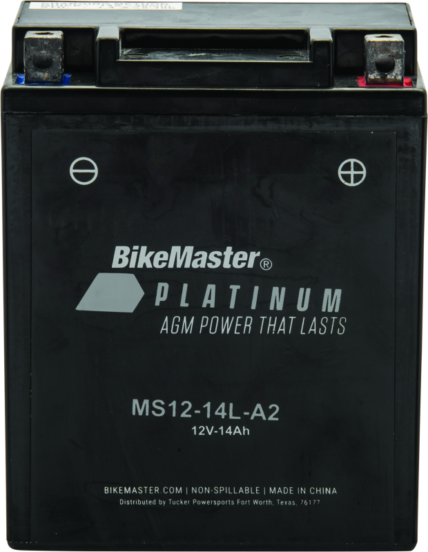 BikeMaster AGM Battery - MS12-14L-A2-tuningsupply.com