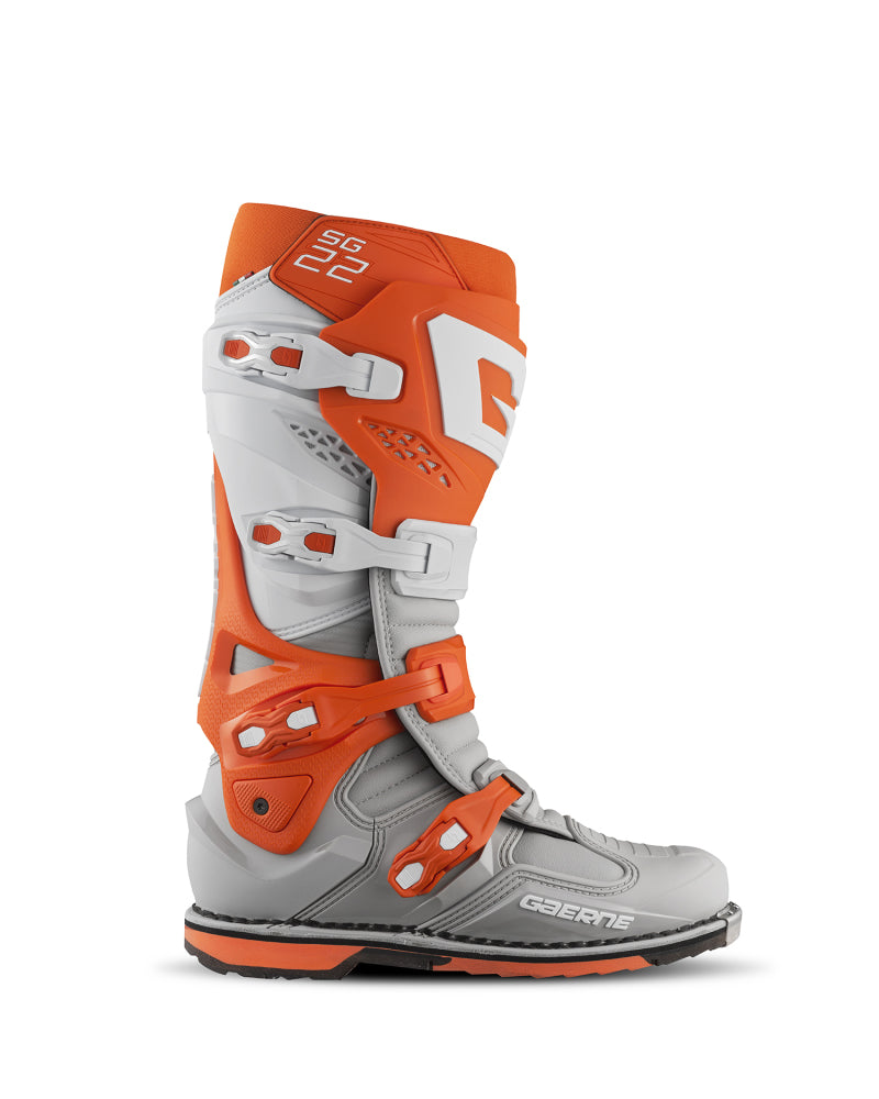 Gaerne SG22 Boot Orange/White/Grey Size 11-tuningsupply.com