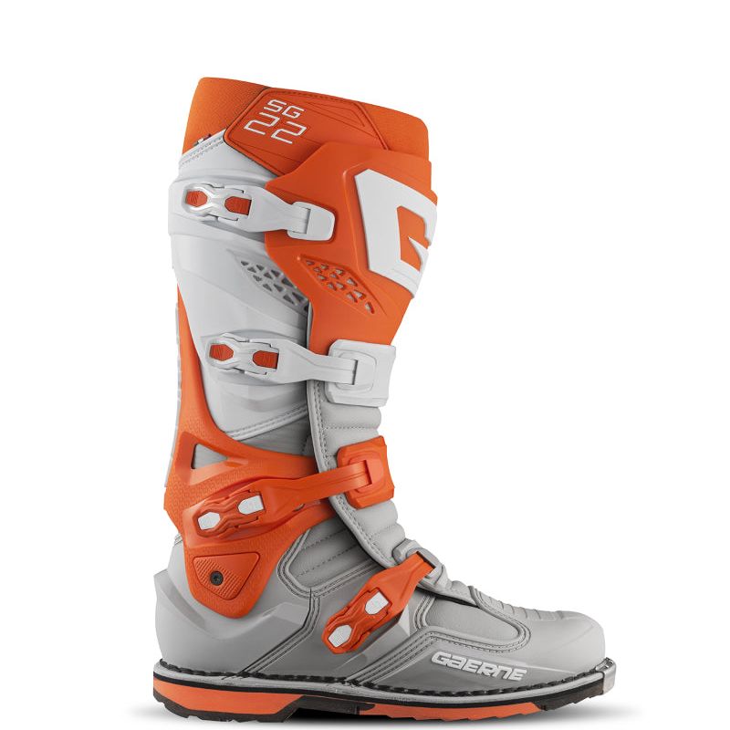 Gaerne SG22 Boot Orange/White/Grey Size 12-tuningsupply.com