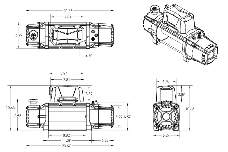 

DV8 Offroad WB12K-SR - DVEWB12K-SR - DV8 Xtract 12k Synthetic Rope Winch - Shipped in Europe - Tuningsupply.com
