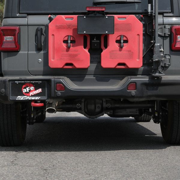 aFe MACH Force-Xp Axle-Back Exhaust System w/Polished Tip 18-20 Jeep Wrangler L4-2.0T / V6-3.6L-tuningsupply.com