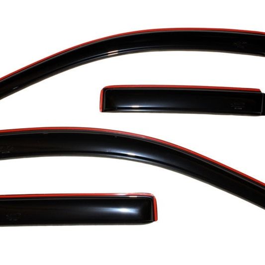 AVS 07-10 Jeep Compass Ventvisor In-Channel Front & Rear Window Deflectors 4pc - Smoke-tuningsupply.com