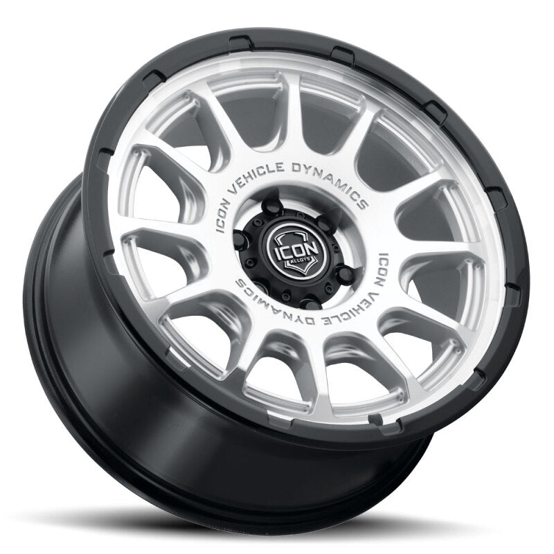 

ICON 8420906356SMGB - ICO8420906356SMGB - ICON Alloys Rancho 20x9 / 6x135 / 16mm / 5.625in BS Silver Machined w/ Gloss Black Lip Wheel - Shipped in Europe - Tuningsupply.com
