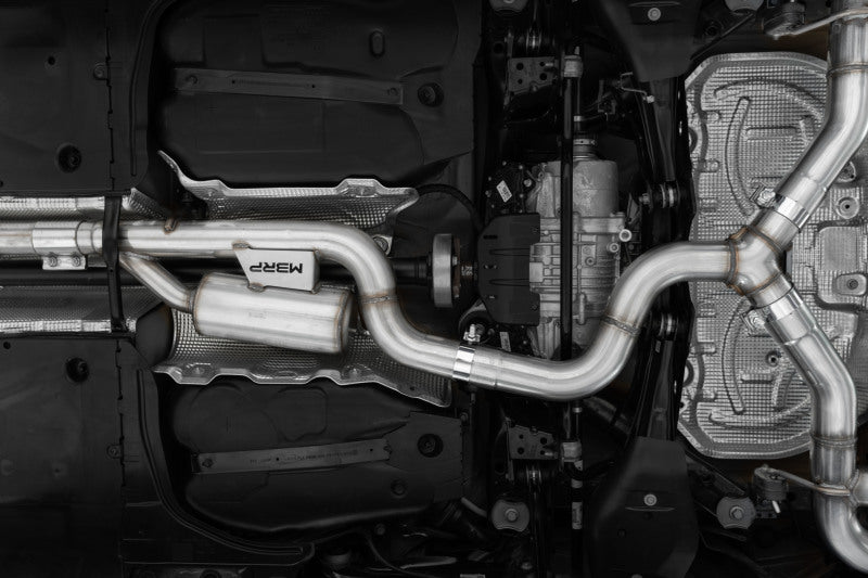 MBRP 2022 Volkswagen Golf R MK8 3in Cat-Back Quad Split Rear Valve Delete Exhaust-tuningsupply.com