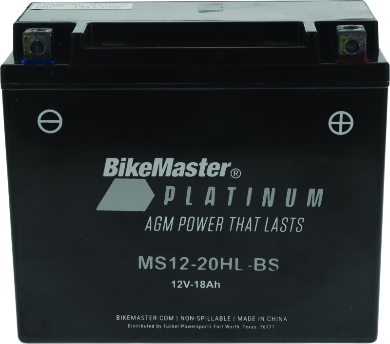 BikeMaster AGM Battery - MS12-20HL-BS-tuningsupply.com