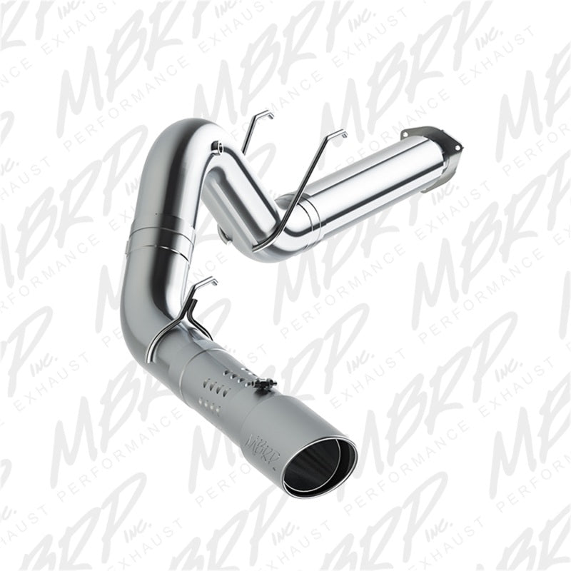 MBRP 17-19 Ford F-250/350/450 6.7L Ex. Reg Cab 5in Filter Back Single Tip T409 Exhaust System-tuningsupply.com