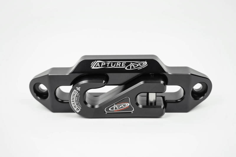 Addictive Desert Designs 1-5/16in Winch Fairlead Plate w/ Recessed Round End Hook - Black-tuningsupply.com