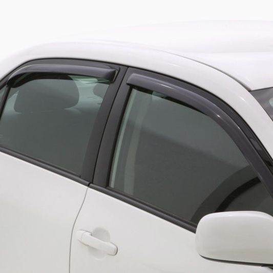 AVS 09-13 Toyota Corolla Ventvisor In-Channel Front & Rear Window Deflectors 4pc - Smoke-tuningsupply.com