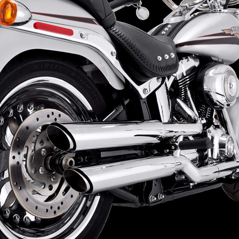 

Vance and Hines 16343 - VAH16343 - Vance & Hines HD Softail Fatboy 07-17 Twin Slash Chrome PCX Slip-On Exhaust - Shipped in Europe - Tuningsupply.com
