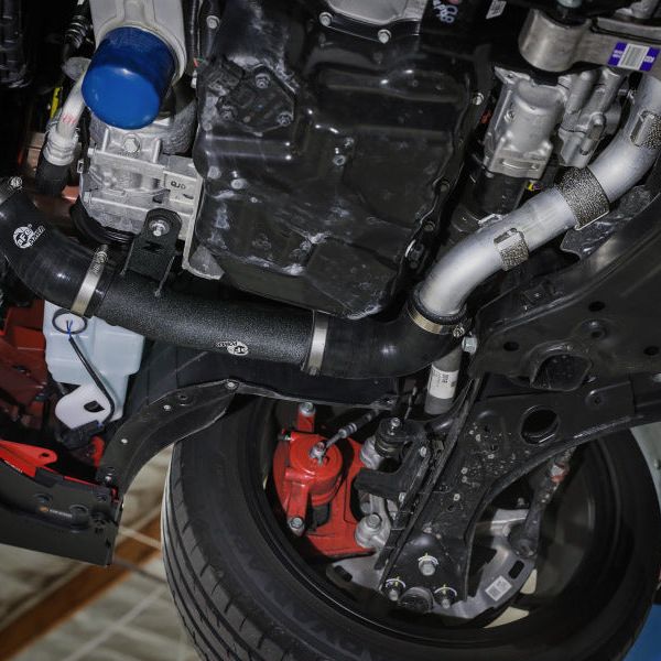 aFe 19-22 Hyundai Veloster N L4 2.0L (t) BladeRunner 2-1/2in Aluminum Hot Charge Pipe - Black-tuningsupply.com