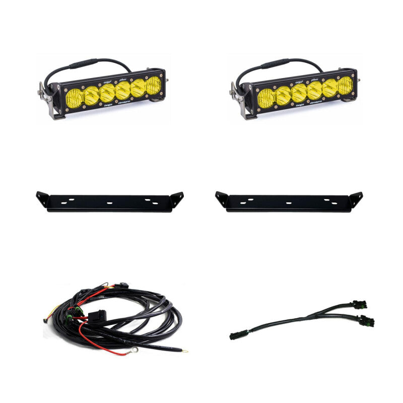 

Baja Designs 448064 - BAJ448064 - Baja Designs 2021+ Ford Raptor OnX6 Behind Grill Kit -10in. Amber D/C - Shipped in Europe - Tuningsupply.com
