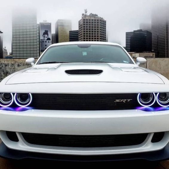 Oracle 15-21 Dodge Challenger Dynamic Surface Mount Headlight Halo Kit - ColorSHIFT - Dynamic-Fog Lights-ORACLE Lighting-ORL3990-332-SMINKpower Performance Parts