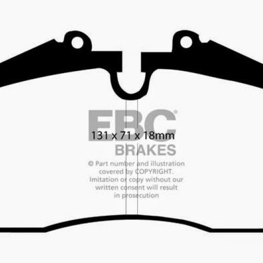 EBC 96-98 Porsche 911 (993) 3.6 Carrera 4S Redstuff Rear Brake Pads-tuningsupply.com